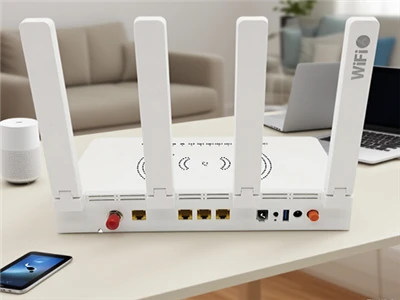 4GE 1POTS WiFi6 ONU: Inite rezo optik nouvo jenerasyon kap vini an-