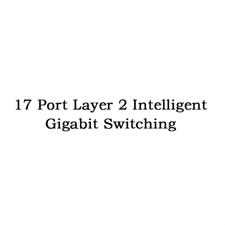 17 Port Layer 2 Entelijan Gigabit chanje