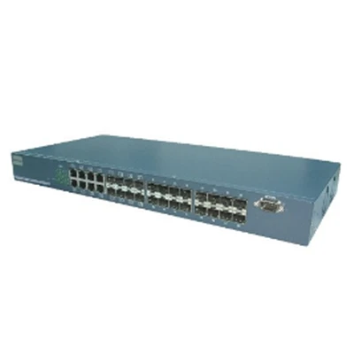 24 Port Gigabit SFP segondè pò switch fib konte